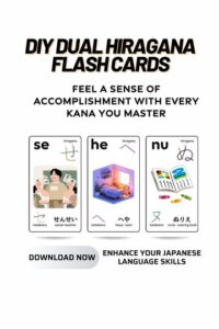 Dual Hiragana & Katakana Flashcards | Japanese Alphabet | QR Code Audio & Video | Digital Download